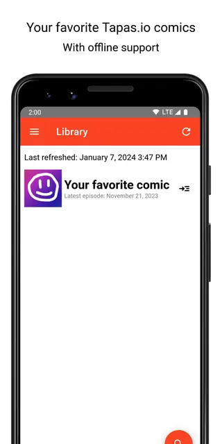 Screenshot 1 of OpenTapasReader