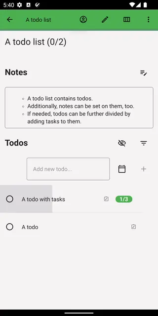 Screenshot 3 of OpenTodoList
