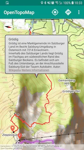 Screenshot 1 von OpenTopoMap Viewer