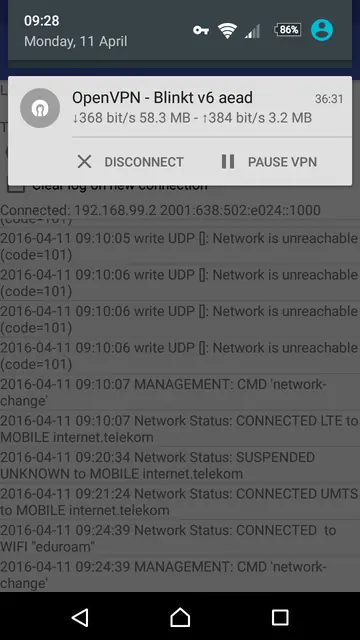 Screenshot 4 von OpenVPN for Android
