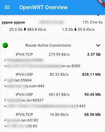 Screenshot 1 von OpenWrt Manager