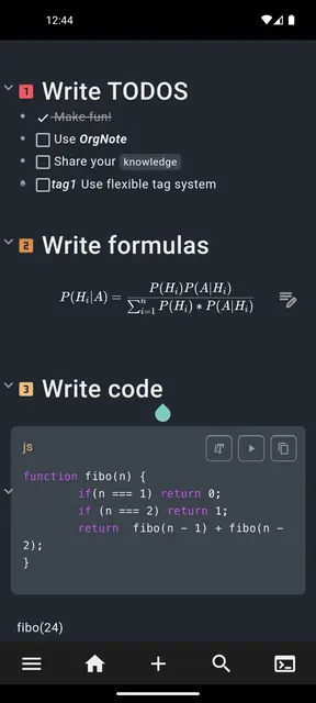 Screenshot 1 of orgnote
