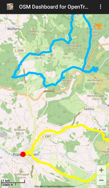 Screenshot 3 von OSM Dashboard for OpenTracks