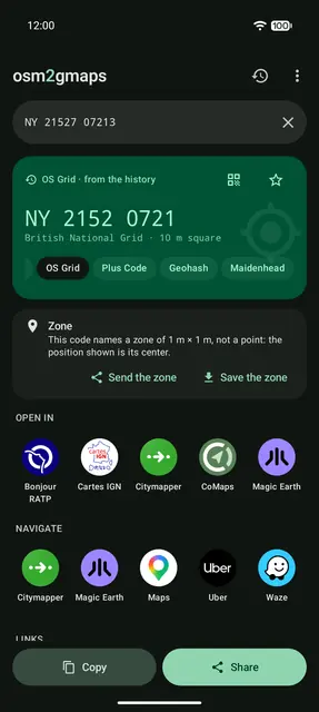Screenshot 4 of osm2gmaps