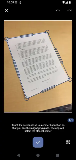 Screenshot 1 of OSS Document Scanner