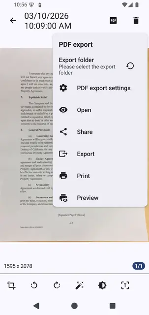 Screenshot 3 of OSS Document Scanner