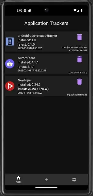 Screenshot 1 von OSS Tracker