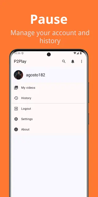 Screenshot 3 von P2Play - Peertube client
