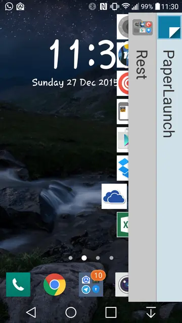 Screenshot 1 von PaperLaunch: Side launcher