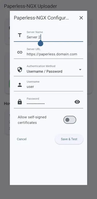 Screenshot 3 of Paperless NGX Uploader
