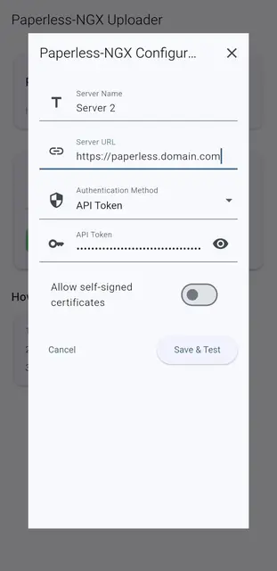Screenshot 4 of Paperless NGX Uploader