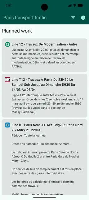 Screenshot 2 of Paris Transport Traffic