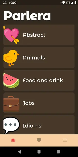 Screenshot 1 of Parlera — word guessing game