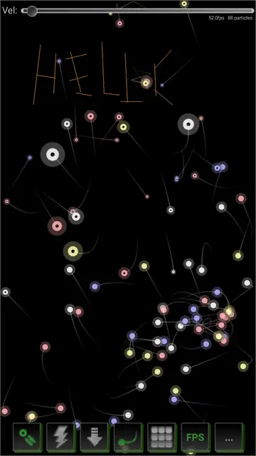 Screenshot 3 von Particle Physics Simulator
