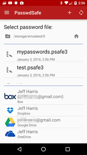 Screenshot 1 of PasswdSafe