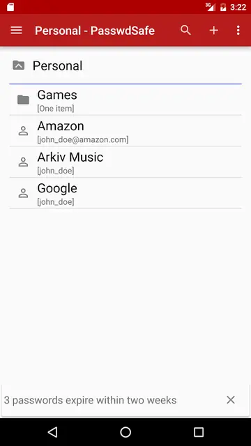Screenshot 3 of PasswdSafe