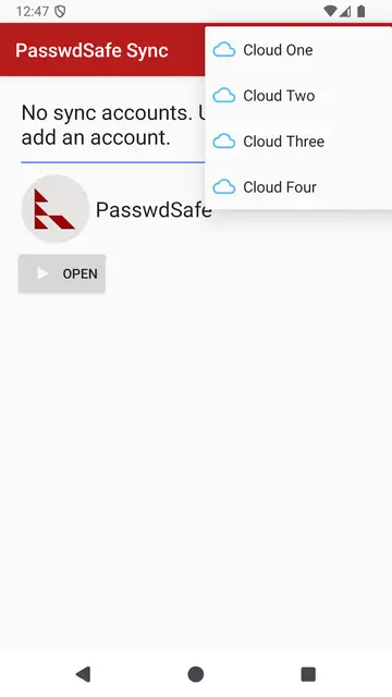 Screenshot 1 of PasswdSafe Sync