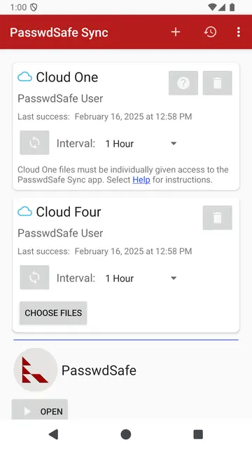 Screenshot 2 of PasswdSafe Sync
