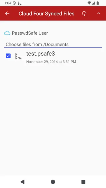 Screenshot 3 of PasswdSafe Sync