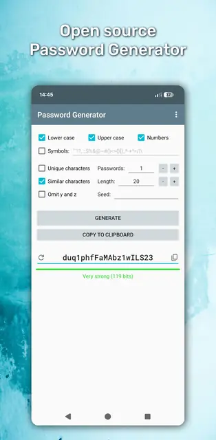 Screenshot 1 of Password Generator