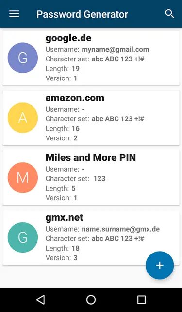 Screenshot 1 von Password Generator (PFA)