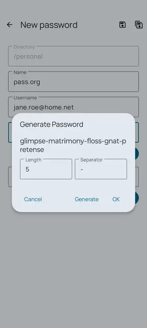 Screenshot 2 of Password Store (Passkey Edition)