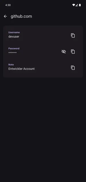 Screenshot 4 of Passwords