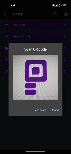Screenshot 3 of Passy - cross-platform password manager