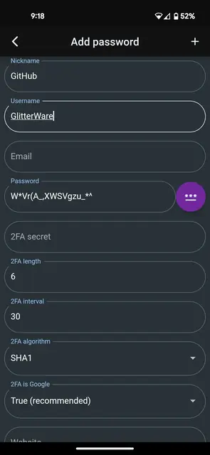 Screenshot 4 of Passy - cross-platform password manager