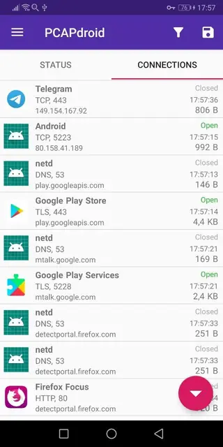 Screenshot 3 von PCAPdroid