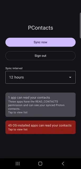 Screenshot 3 of pcontacts