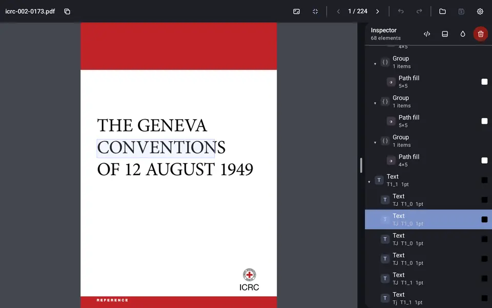 Screenshot 1 of PDF Inspector