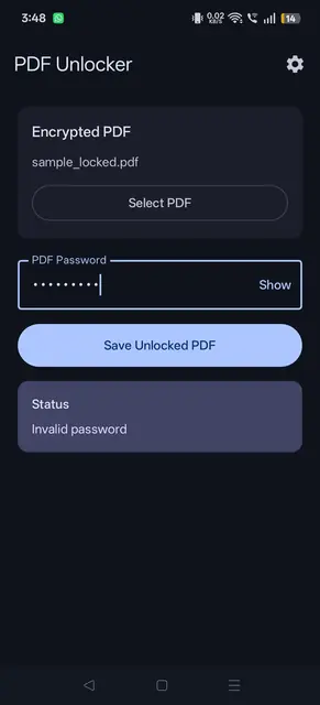 Screenshot 3 of PDF Unlocker
