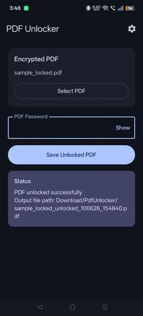 Screenshot 4 of PDF Unlocker