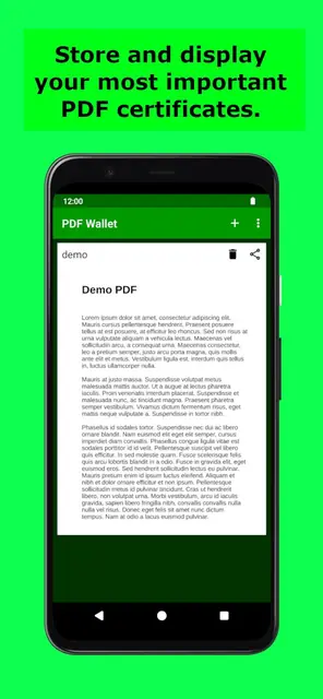 Screenshot 1 von PDF Wallet