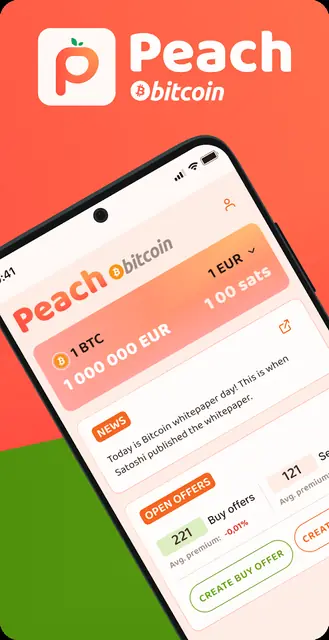 Screenshot 1 of peach bitcoin