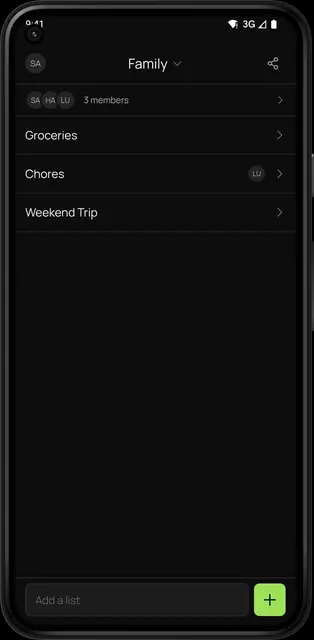 Screenshot 1 of PearList