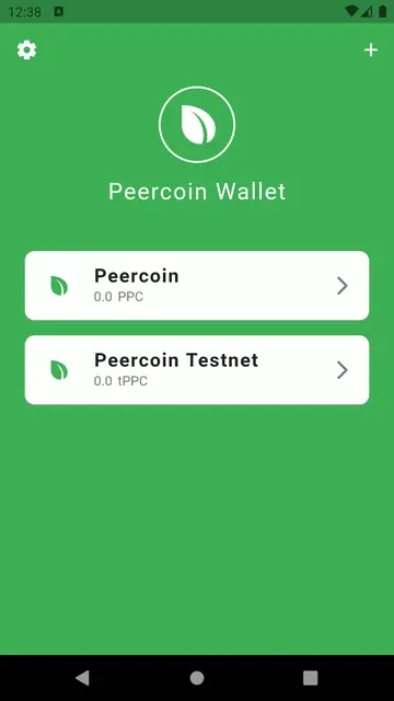 Screenshot 1 von Peercoin Wallet