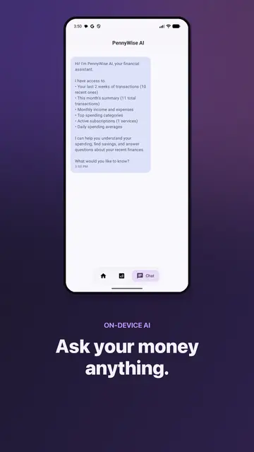 Screenshot 2 von PennyWise: SMS Expense Tracker