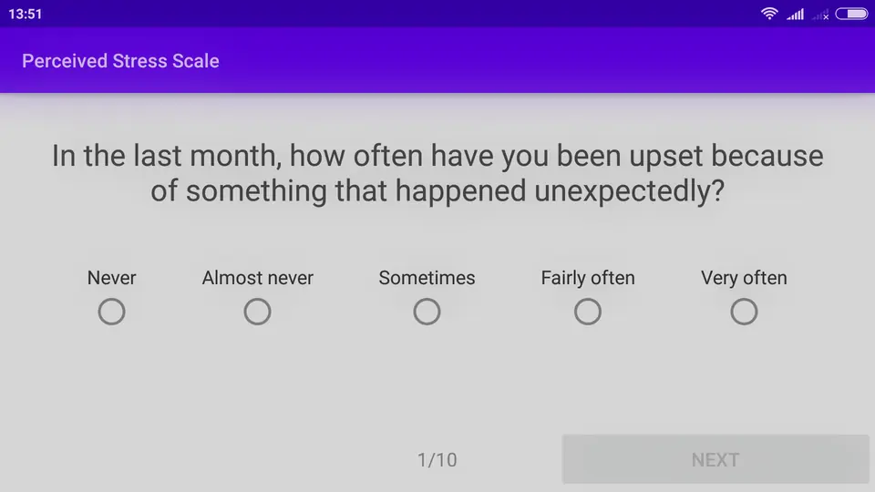 Screenshot 2 von Perceived Stress Scale