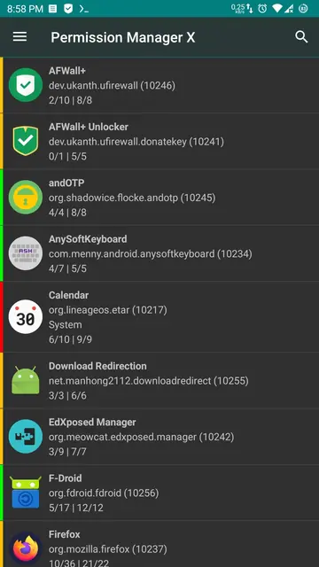 Screenshot 1 of Permission Manager X
