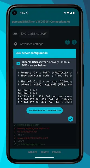 Screenshot 3 of personalDNSfilter