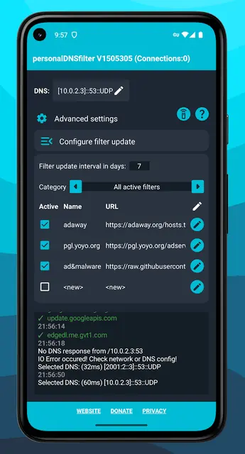 Screenshot 4 of personalDNSfilter