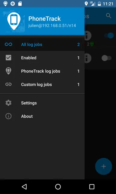 Screenshot 2 of PhoneTrack