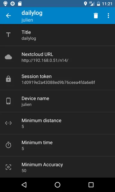 Screenshot 4 of PhoneTrack