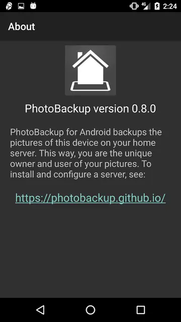 Screenshot 1 von PhotoBackup
