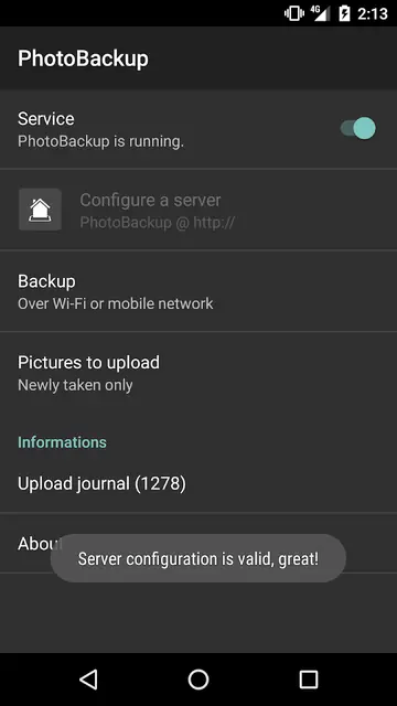 Screenshot 2 von PhotoBackup
