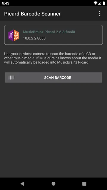 Screenshot 1 von Picard Barcode Scanner