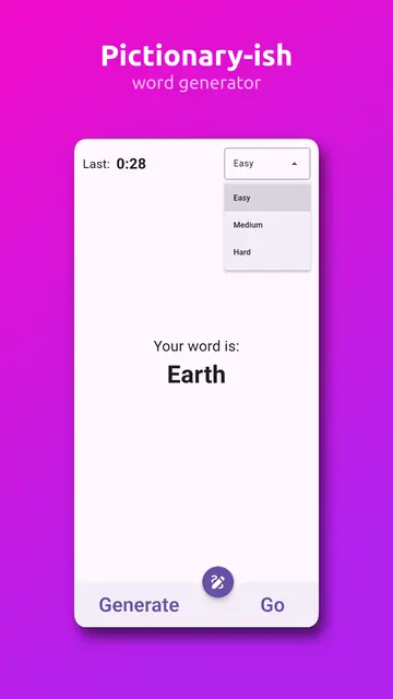 Screenshot 1 of Pictionary Generator