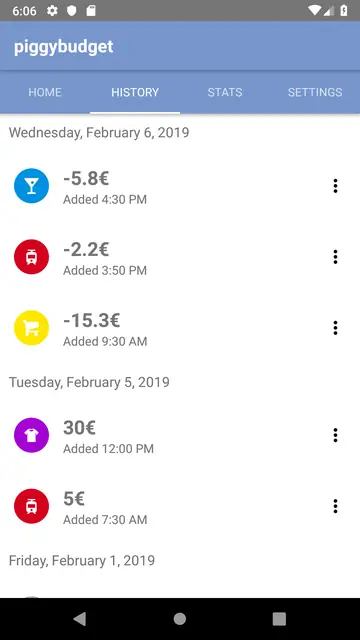Screenshot 2 von piggybudget